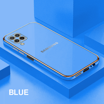 GALAXY F62 ULTRA-SHINE GOLD ELECTROPLATED LUXURIOUS  BACK CASE WITH CAMERA PROTECTION