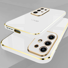 VIVO T4x 5G ULTRA-SHINE GOLD ELECTROPLATED LUXURIOUS  BACK CASE WITH CAMERA PROTECTION