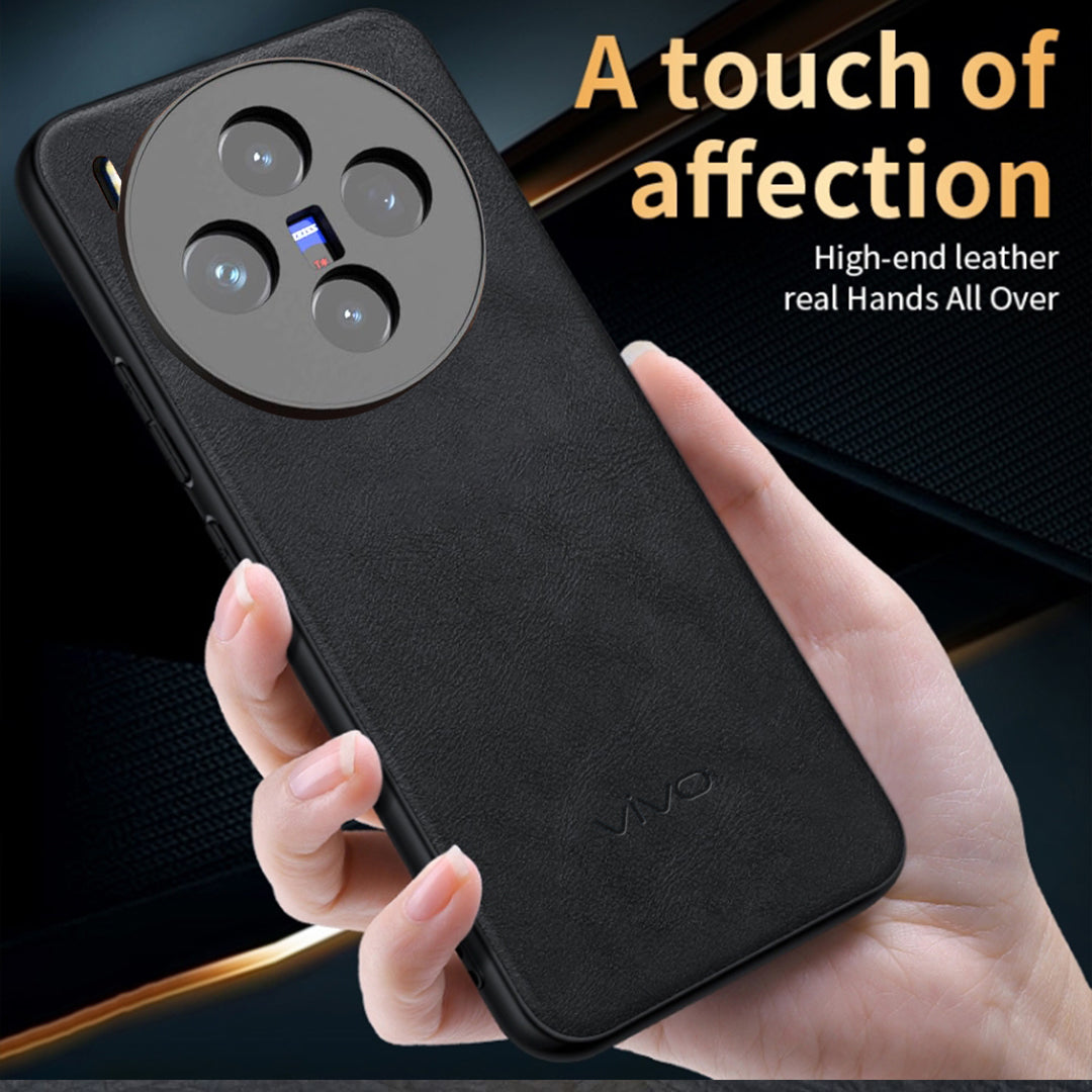 VIVO X300 5G Business LEATHER CASE WITH CAMERA PROTECTION WITH IMPOSED VIVO LOGO