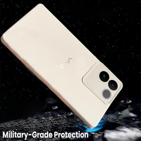 Vivo T2 Pro 5G Solid Color Leather Texture Matte Phone Back Case