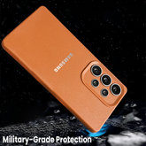 Samsung Galaxy A73 5G Solid Color Leather Texture Matte Phone Back Case