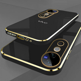 VIVO T3 ULTRA/ V40/V40 PRO 5G ULTRA-SHINE GOLD ELECTROPLATED LUXURIOUS  BACK CASE WITH CAMERA PROTECTION