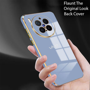 VIVO X300 Pro 5G ULTRA-SHINE GOLD ELECTROPLATED LUXURIOUS  BACK CASE WITH CAMERA PROTECTION
