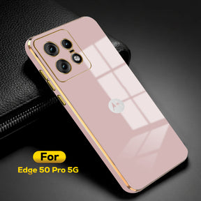 MOTOROLA EDGE 50 PRO 5G ULTRA-SHINE LUXURIOUS  BACK CASE WITH CAMERA PROTECTION