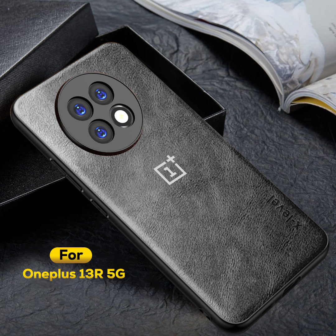 OnePlus 13R 5G Business LEATHER BACK CASE WITH CAMERA PROTECTION