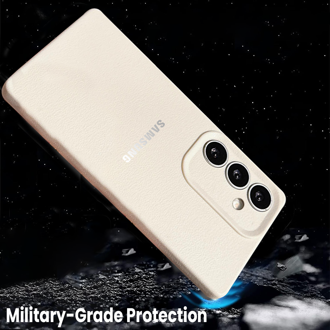 Samsung Galaxy S23 FE 5G Solid Color Leather Texture Matte Phone Back Case