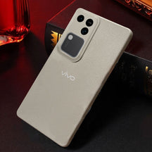 Vivo V30 5G Solid Color Leather Texture Matte Phone Back Case