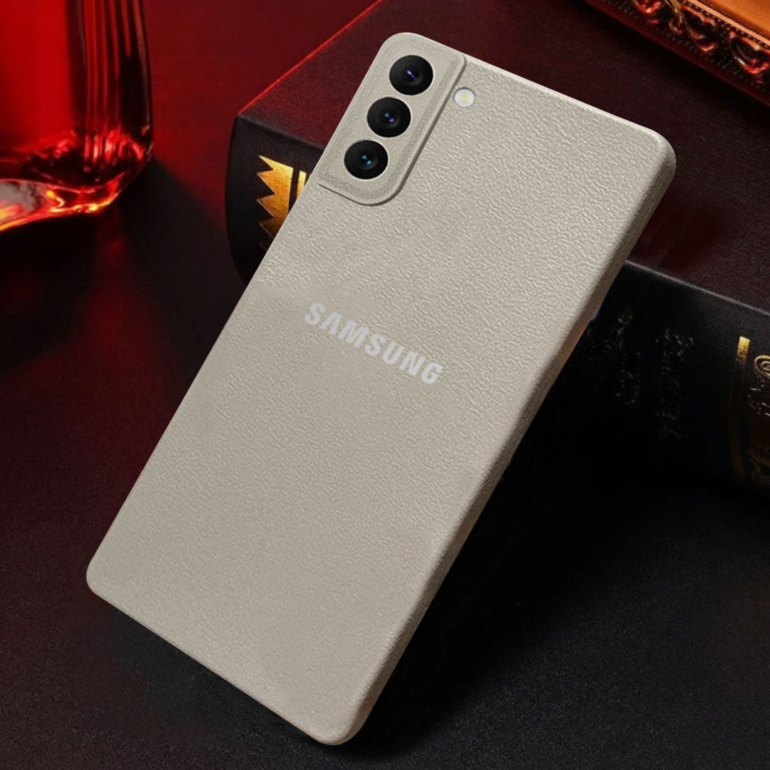 Samsung Galaxy S22 5G Solid Color Leather Texture Matte Phone Back Case