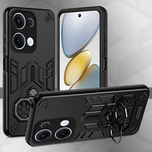 Oppo Reno 13 5G Armor knight Series Camera Protection 2 in 1 Shockproof Phone Cover with Kickstand