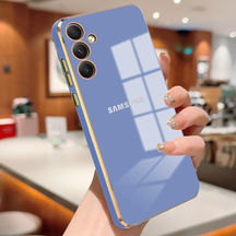 GALAXY A55 5G ULTRA-SHINE GOLD ELECTROPLATED LUXURIOUS  BACK CASE WITH CAMERA PROTECTION