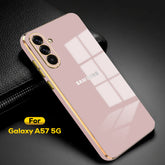 SAMSUNG GALAXY A57 5G ULTRA-SHINE GOLD ELECTROPLATED LUXURIOUS BACK CASE WITH CAMERA PROTECTION