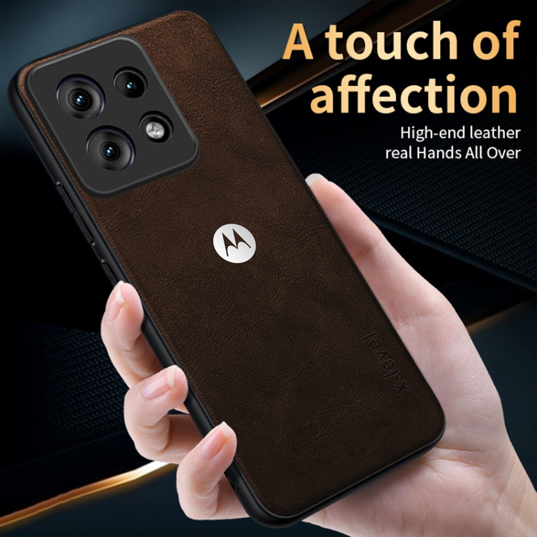 MOTOROLA EGDE 50 NEO 5G Business Style PU LEATHER PROTECTIVE BACK CASE WITH CAMERA PROTECTION