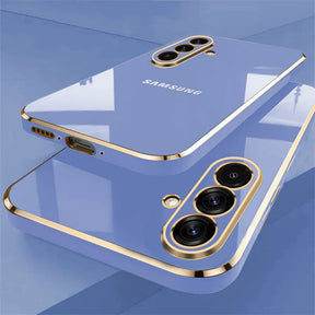 GALAXY A36/A56 5G ULTRA-SHINE GOLD ELECTROPLATED LUXURIOUS  BACK CASE WITH CAMERA PROTECTION