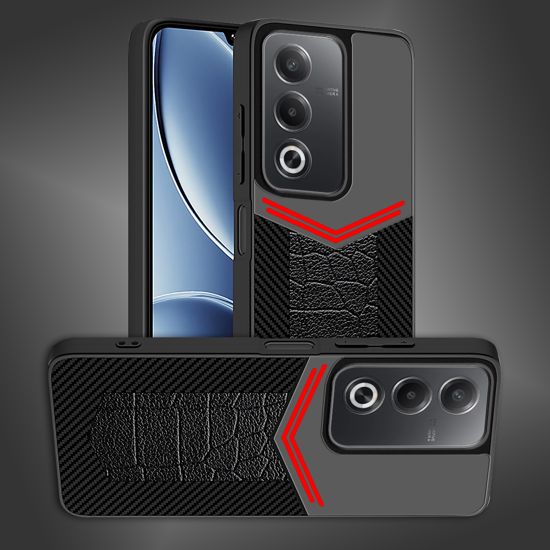 OPPO A3 PRO 5G Ultra Hybrid Carbon Fiber Shockproof TPU + Poly Carbonate Back Cover Case