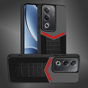 OPPO A3 PRO 5G Ultra Hybrid Carbon Fiber Shockproof TPU + Poly Carbonate Back Cover Case
