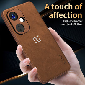 ONEPLUS NORD CE 3 5G  Business Style PU LEATHER PROTECTIVE BACK CASE WITH CAMERA PROTECTION