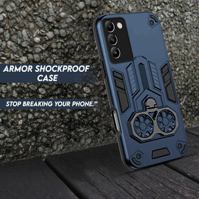 Vivo Y200e 5G Armor knight Series Camera Protection 2 in 1 Shockproof Phone Cover with Kickstand