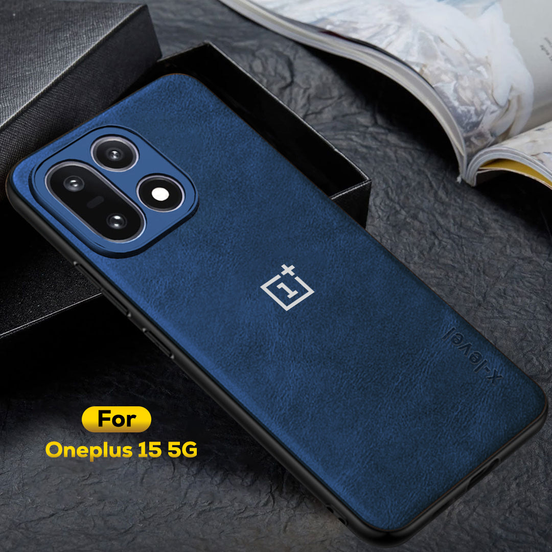 OnePlus 15 5G Business LEATHER BACK CASE WITH CAMERA PROTECTION