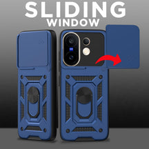 VIVO V60 5G Armor Military-grade Case With Sliding Camera Cover & 360 Kickstand