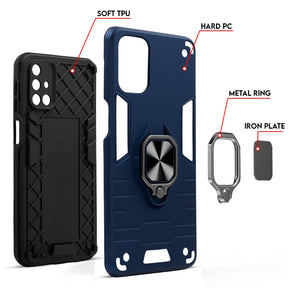 Vivo V23 5G Armour Iron Man Case With Ring Holder