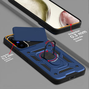 VIVO V60 5G Armor Military-grade Case With Sliding Camera Cover & 360 Kickstand