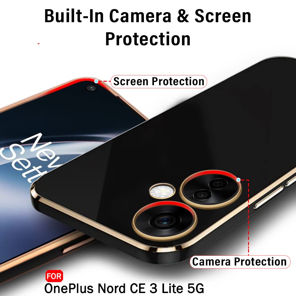 OnePlus NORD CE 3 LITE ULTRA-SHINE LUXURIOUS  BACK CASE WITH CAMERA PROTECTION