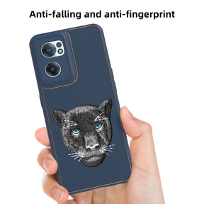 OnePlus Nord CE 2 New Luxury Embroidery Soft Leather Back Case Cover