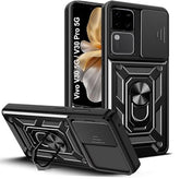 VIVO V30/V30 PRO 5G Armor Military-grade Case With Sliding Camera Cover & 360 Kickstand