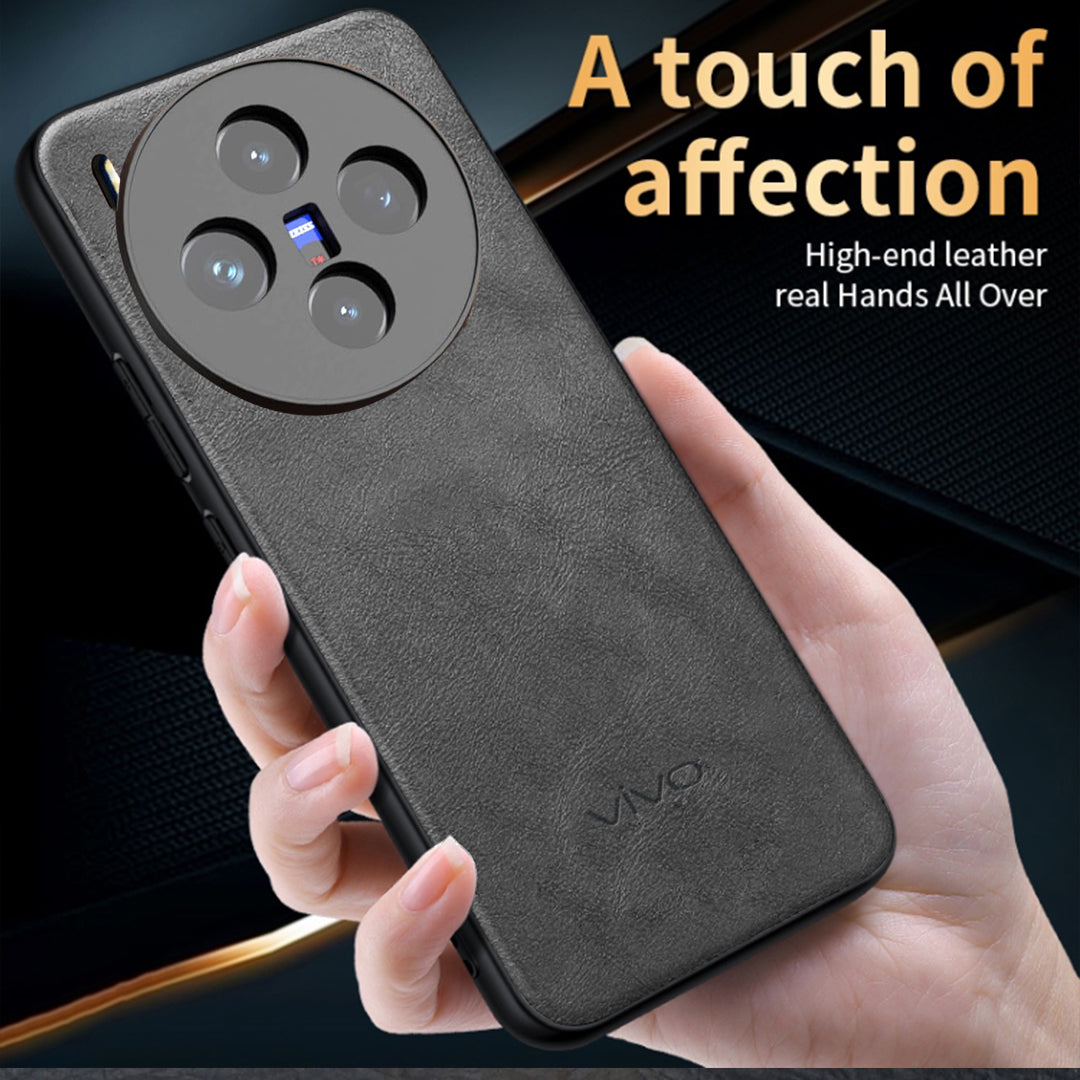 VIVO X300 5G Business LEATHER CASE WITH CAMERA PROTECTION WITH IMPOSED VIVO LOGO