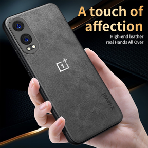 ONEPLUS CE 4 LITE 5G Business Style PU LEATHER PROTECTIVE BACK CASE WITH CAMERA PROTECTION