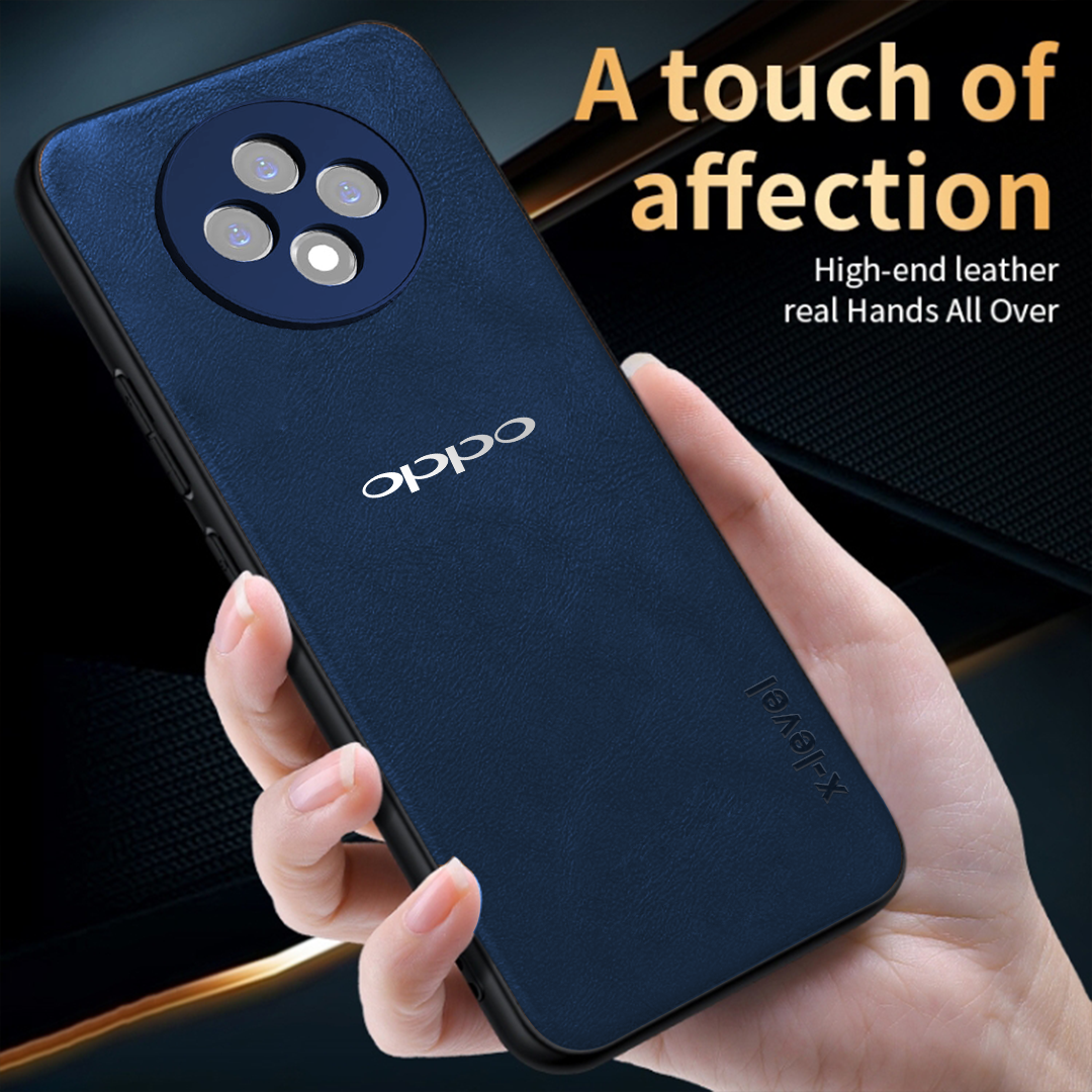 OPPO F27 5G Business Style PU LEATHER PROTECTIVE BACK CASE WITH CAMERA PROTECTION