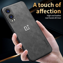ONEPLUS CE 4 LITE 5G Business Style PU LEATHER PROTECTIVE BACK CASE WITH CAMERA PROTECTION