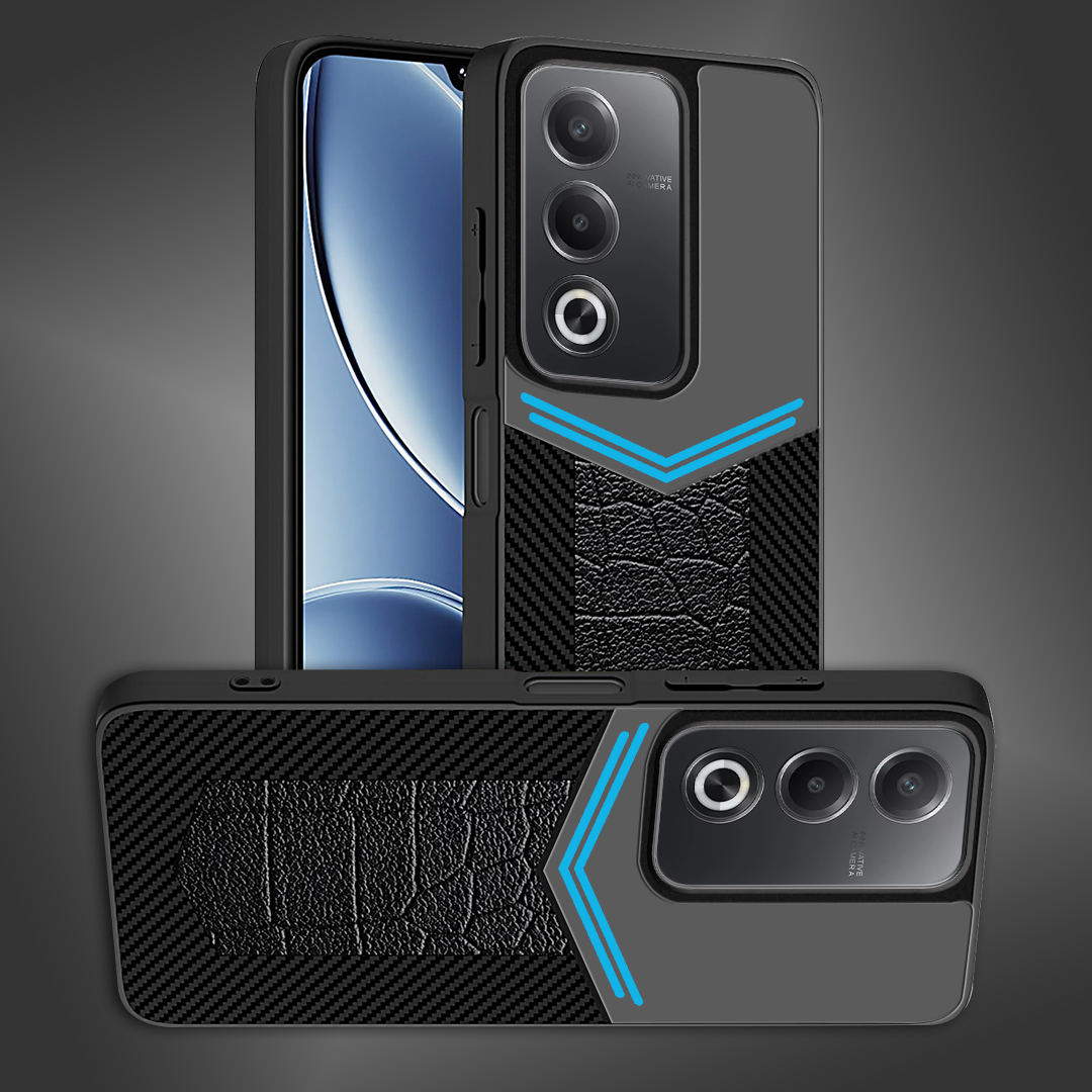 OPPO A3 PRO 5G Ultra Hybrid Carbon Fiber Shockproof TPU + Poly Carbonate Back Cover Case