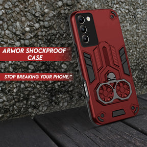 Vivo Y200e 5G Armor knight Series Camera Protection 2 in 1 Shockproof Phone Cover with Kickstand