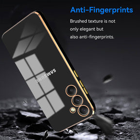 SAMSUNG GALAXY S24 5G ULTRA-SHINE GOLD ELECTROPLATED LUXURIOUS  BACK CASE WITH CAMERA PROTECTION