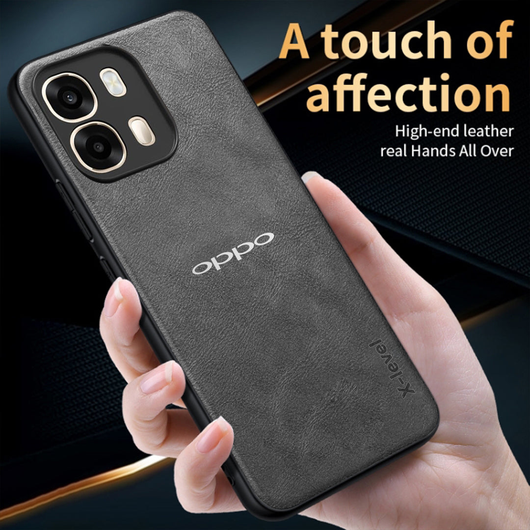 OPPO A6 PRO 5G Business Style PU LEATHER PROTECTIVE BACK CASE WITH CAMERA PROTECTION