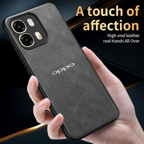 OPPO A6 PRO 5G Business Style PU LEATHER PROTECTIVE BACK CASE WITH CAMERA PROTECTION