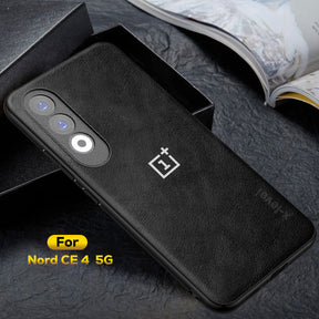 ONEPLUS NORD CE 4 5G Business Style PU LEATHER PROTECTIVE BACK CASE WITH CAMERA PROTECTION