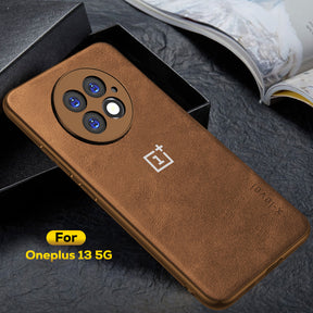 OnePlus 13 5G Business LEATHER BACK CASE WITH CAMERA PROTECTION