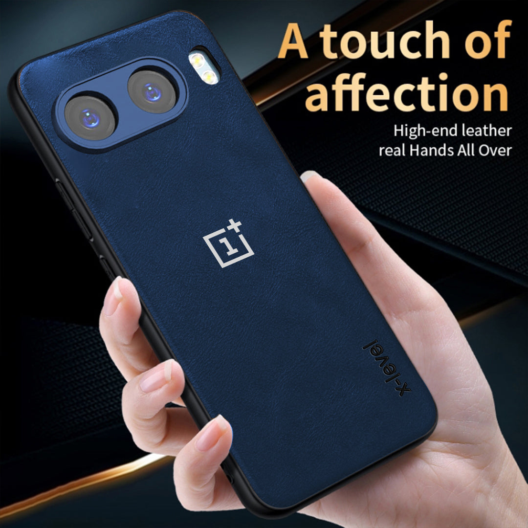 ONEPLUS NORD 4 5G Business Style PU LEATHER PROTECTIVE BACK CASE WITH CAMERA PROTECTION