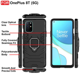 Armour Iron Man Case With Ring Holder For OnePlus 8T & OnePlus 9R