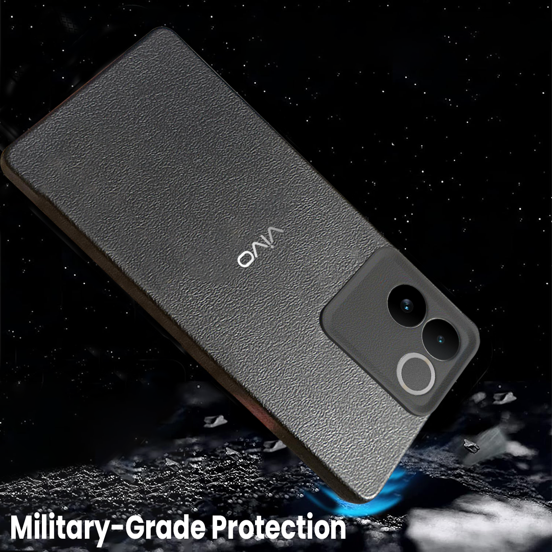 Vivo T2 Pro 5G Solid Color Leather Texture Matte Phone Back Case