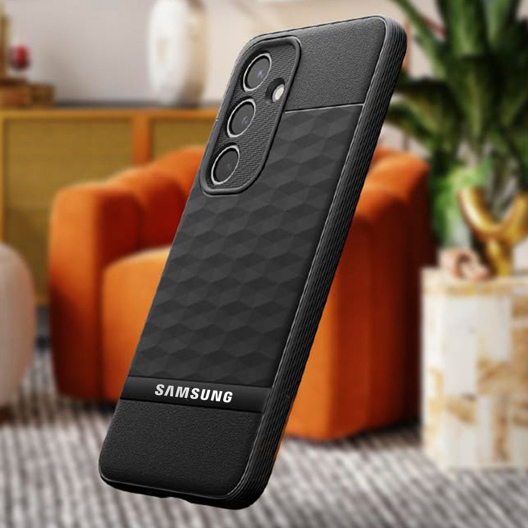 SAMSUNG GALAXY A35 5G 3D Hexa Cube Design Drop Protection | Camera Protection TPU Back Case