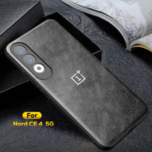 ONEPLUS NORD CE 4 5G Business Style PU LEATHER PROTECTIVE BACK CASE WITH CAMERA PROTECTION