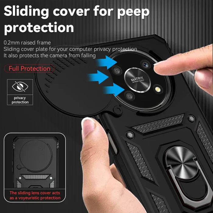 VIVO X300 PRO 5G Armor Military-grade Case With Sliding Camera Cover & 360 Kickstand