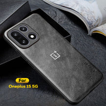 OnePlus 15 5G Business LEATHER BACK CASE WITH CAMERA PROTECTION