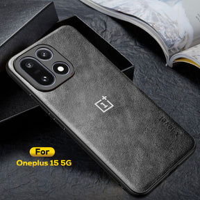 OnePlus 15 5G Business LEATHER BACK CASE WITH CAMERA PROTECTION