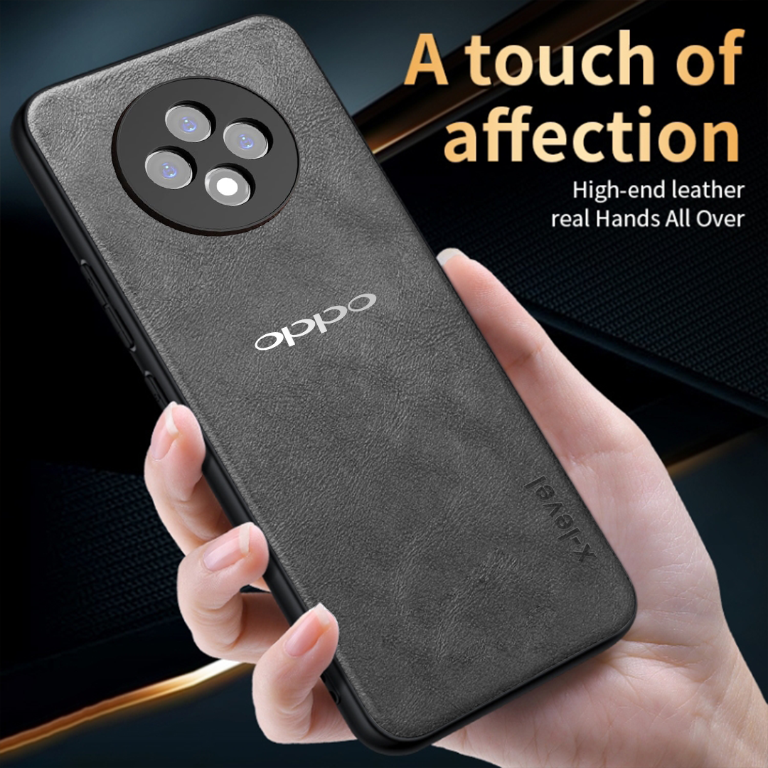 OPPO F27 5G Business Style PU LEATHER PROTECTIVE BACK CASE WITH CAMERA PROTECTION