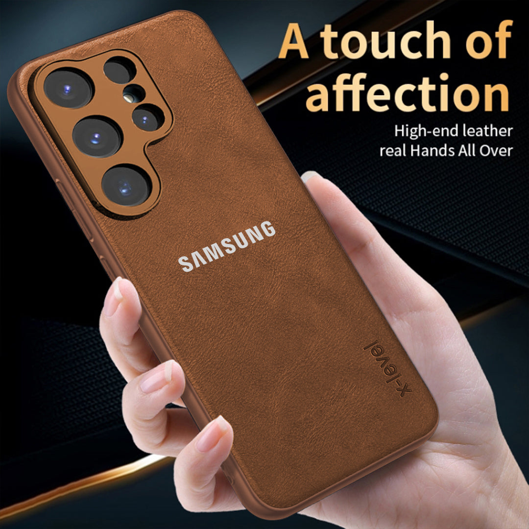 Galaxy S24 ULTRA 5G PU LEATHER PROTECTIVE BACK CASE WITH CAMERA PROTECTION