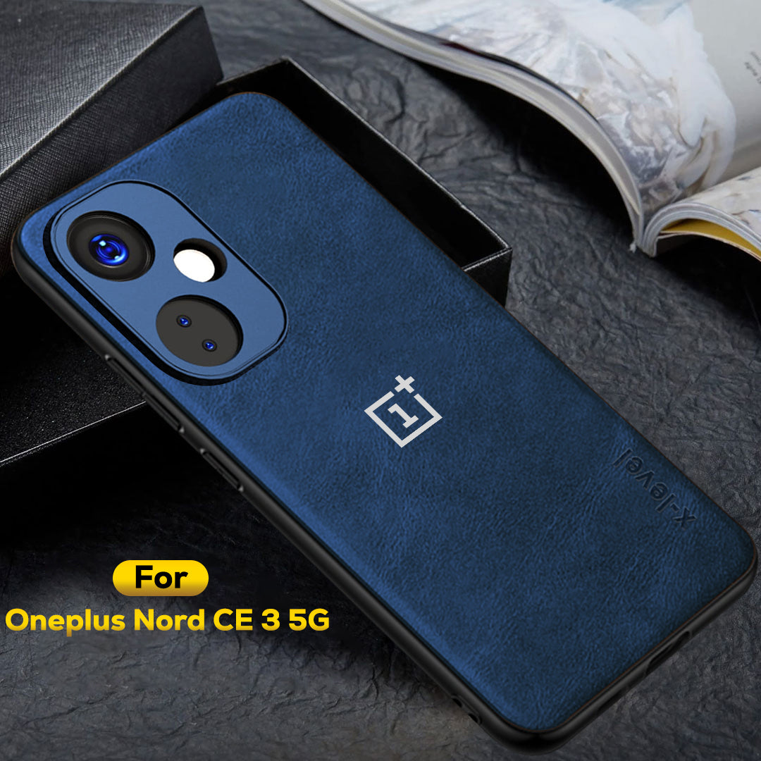 ONEPLUS NORD CE 3 5G  Business Style PU LEATHER PROTECTIVE BACK CASE WITH CAMERA PROTECTION